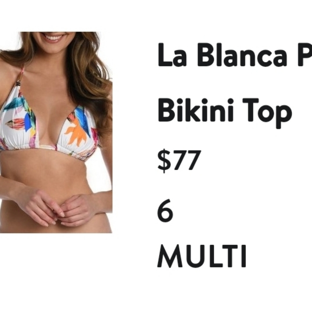 La Blanca Paradise Halter Neck Bikini Top - Picture 5 of 5